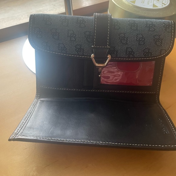 Dooney & Bourke Denim Logo Contentital Wallet - Picture 12 of 13